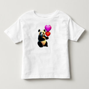 Camiseta De Bebé El día de San Valentín del Panda de San Valentín y