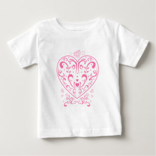 Camiseta De Bebé El día de San Valentín Ornamental Corazón