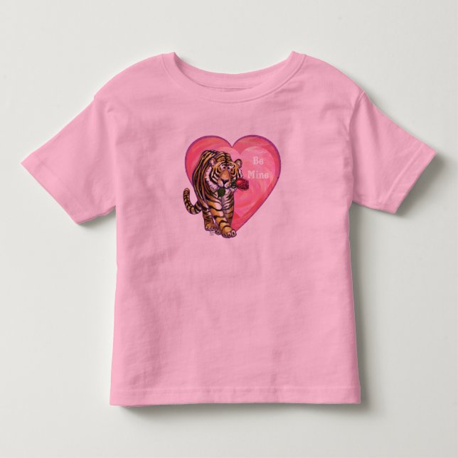 Camiseta De Bebé El día de San Valentín Tiger (Anverso)
