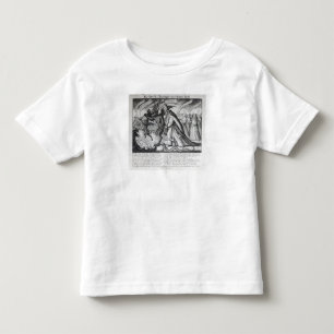Camiseta De Bebé El diablo liderando al Papa en las cadenas, 1680