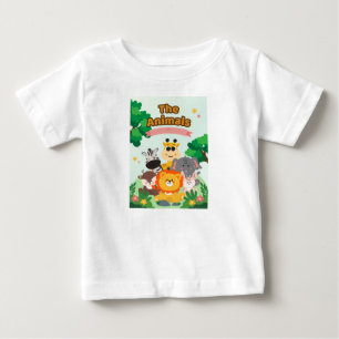Camiseta De Bebé El diseño de animales romántico para niños