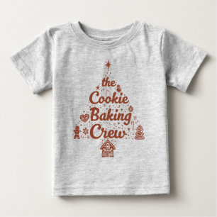 Camiseta De Bebé El diseño de árbol de Navidad de la tripulación de