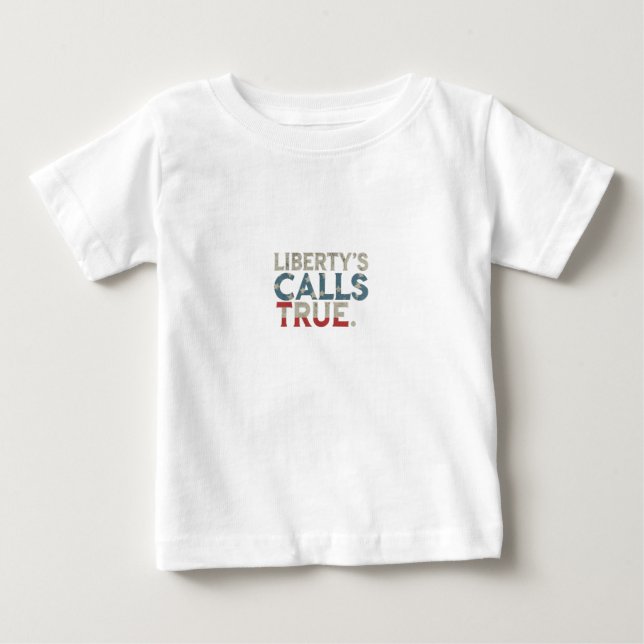 Camiseta De Bebé El diseño de la carta verdadera llamada de Liberty (Anverso)