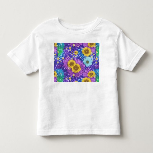 Camiseta De Bebé El diseño floral de Christina (Anverso)