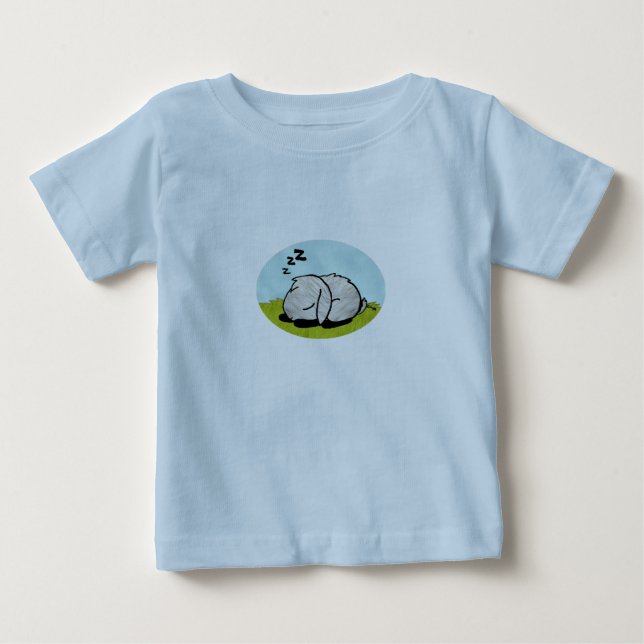 Camiseta De Bebé El dormir del conejito (Anverso)