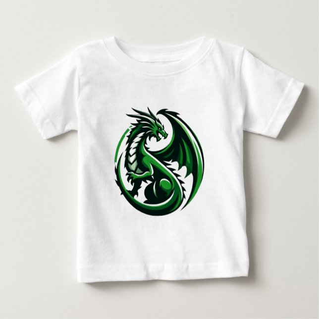Camiseta De Bebé El dragón (Anverso)