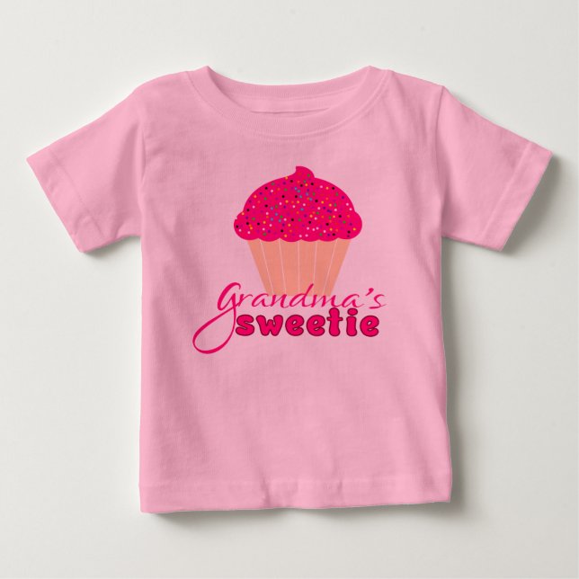 Camiseta De Bebé El dulce de la abuela (Anverso)