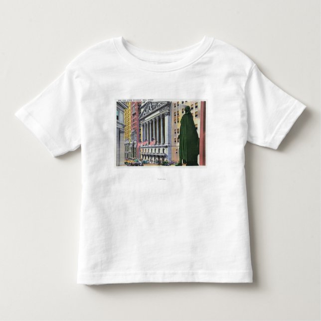 Camiseta De Bebé El edificio de la Bolsa de Nuevo York (Anverso)