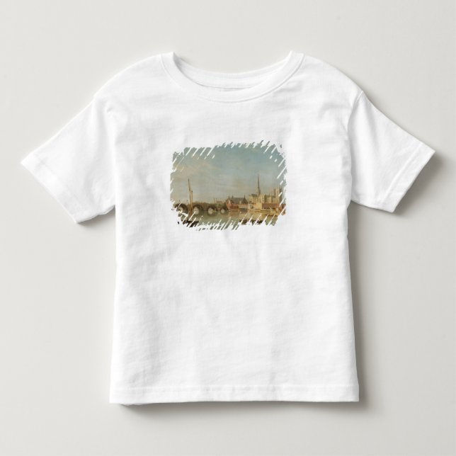 Camiseta De Bebé El edificio del puente de Westminster con un (Anverso)