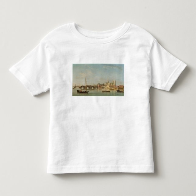 Camiseta De Bebé El edificio del puente de Westminster con un (Anverso)