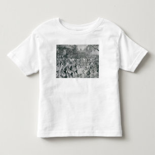 Camiseta De Bebé El ejército continental que marcha abajo del viejo
