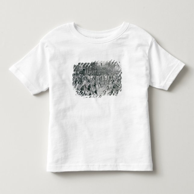 Camiseta De Bebé El ejército continental que marcha abajo del viejo (Anverso)