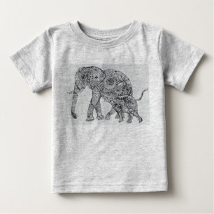 Camiseta De Bebé ¡el elefante es el mejor!!