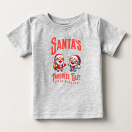 Camiseta De Bebé El elfo favorito de Santa desde siempre