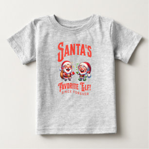Camiseta De Bebé El elfo favorito de Santa desde siempre
