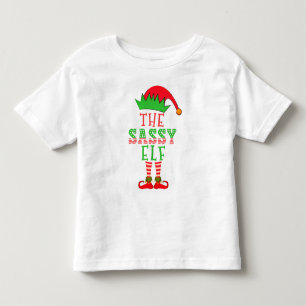 Camiseta De Bebé El Elfo Sassy Pijama Familiar de Navidad