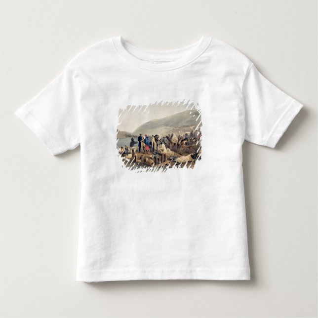 Camiseta De Bebé El embarque del enfermo en Balaklava (Anverso)