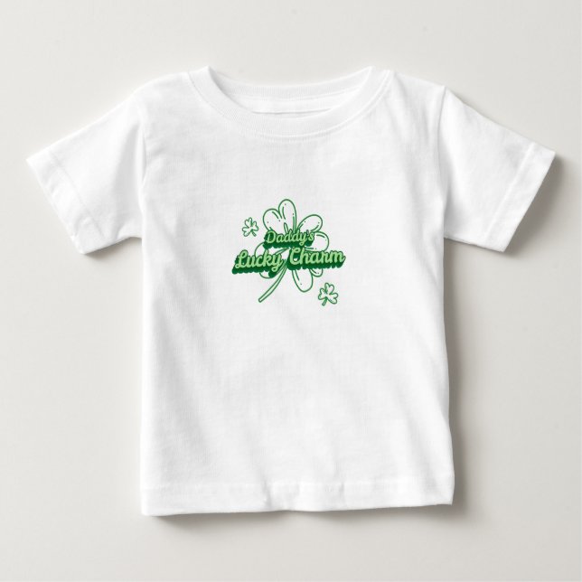 Camiseta De Bebé El encantador Día de San Patricio de Papá (Anverso)