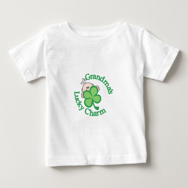 Camiseta De Bebé El encanto afortunado de la abuela (Anverso)