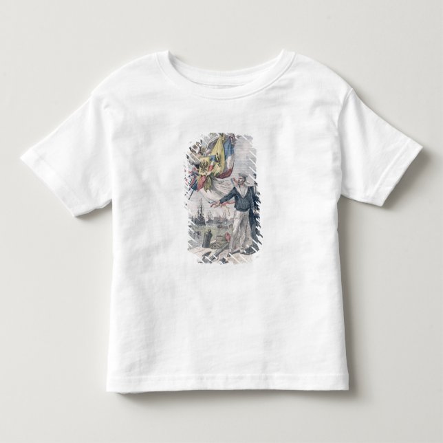 Camiseta De Bebé El entente Franco-Ruso (Anverso)