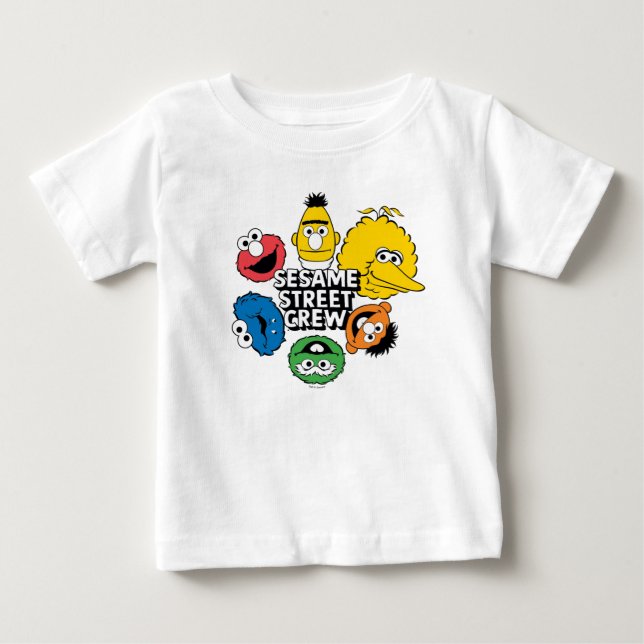 Camiseta De Bebé El equipo de la calle Sesame (Anverso)