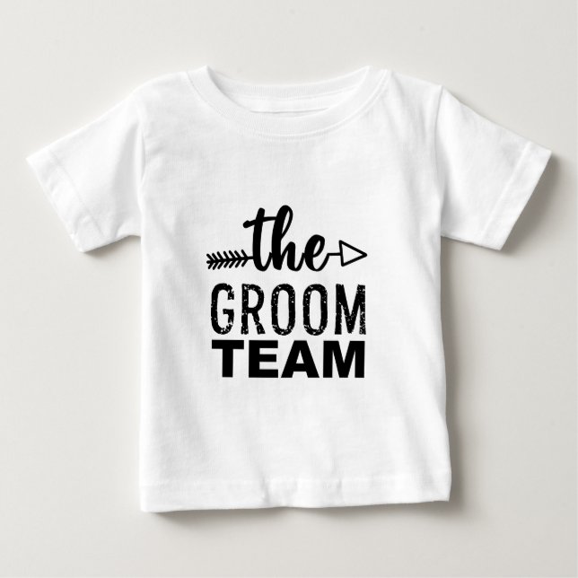 Camiseta De Bebé El equipo del novio (Anverso)
