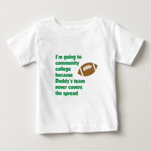 Camiseta De Bebé El equipo del papá nunca cubre la extensión