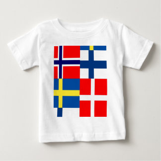 Camiseta De Bebé El escandinavo señala el cuarteto por medio de una