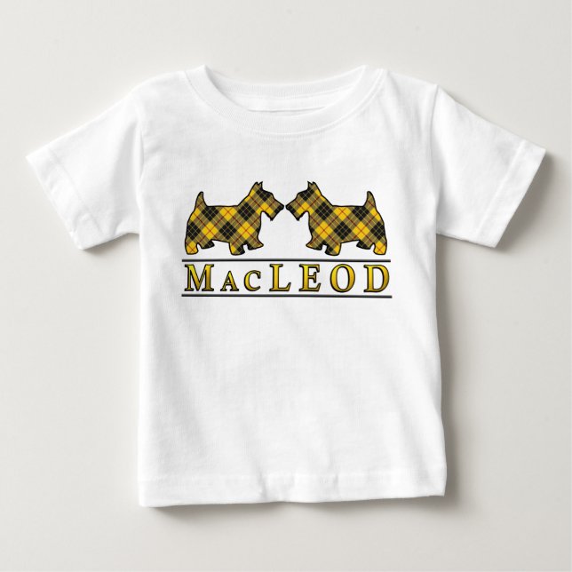 Camiseta De Bebé El escocés de MacLeod del clan persigue el tartán (Anverso)