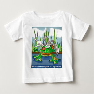 Camiseta De Bebé El escorpión y la rana