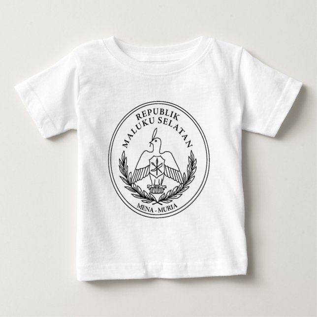 Camiseta De Bebé El escudo de armas de la república de moluqueños (Anverso)