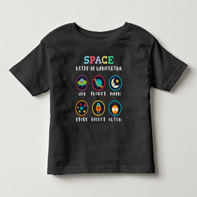 Camiseta De Bebé El espacio nos hace preguntarnos (Anverso)