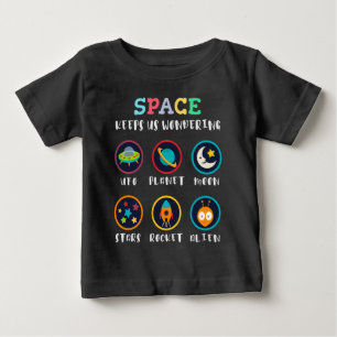 Camiseta De Bebé El espacio nos hace preguntarnos