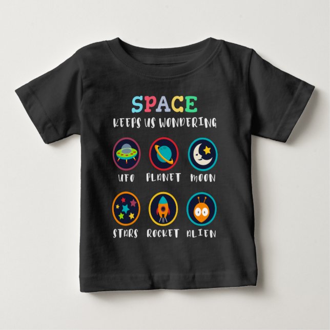 Camiseta De Bebé El espacio nos hace preguntarnos (Anverso)