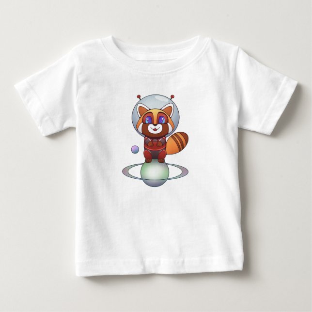 Camiseta De Bebé ¡El espacio Panda Chippy! (Anverso)