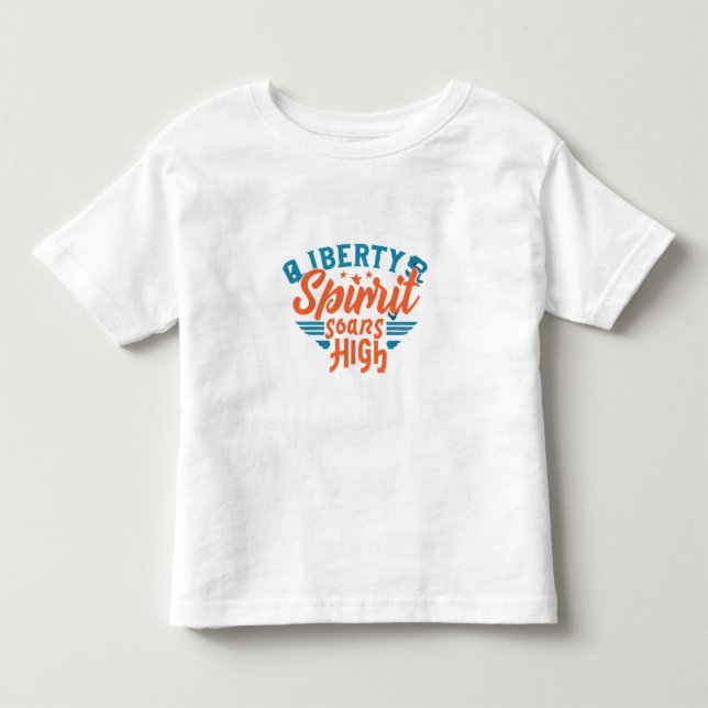 Camiseta De Bebé El espíritu de la libertad se alza (Anverso)