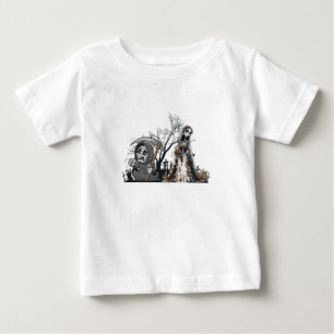 Camiseta De Bebé El esqueleto y la novia del cadáver.