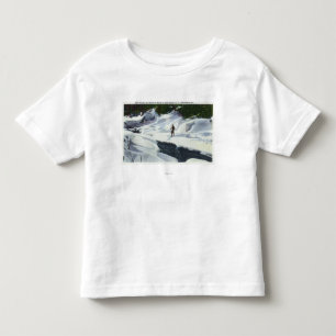 Camiseta De Bebé El esquiador a campo través se detiene brevemente