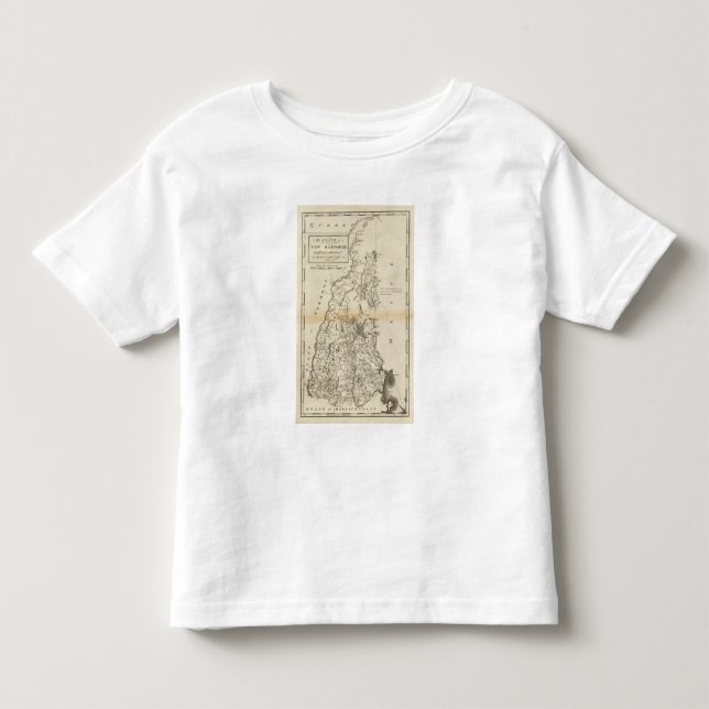 Camiseta De Bebé El estado de New Hampshire (Anverso)