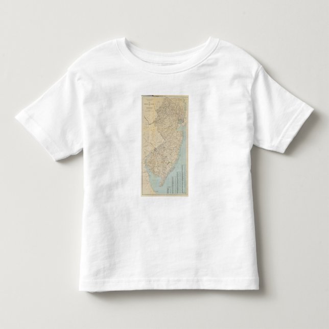 Camiseta De Bebé El estado de New Jersey, 1877 (Anverso)