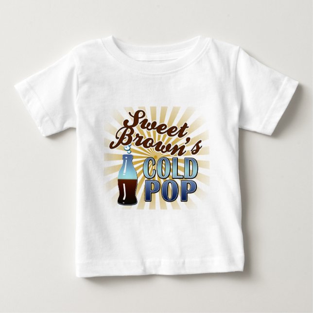 Camiseta De Bebé El estallido frío de Brown dulce (Anverso)