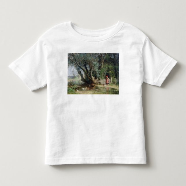 Camiseta De Bebé El estanque del pato (Anverso)