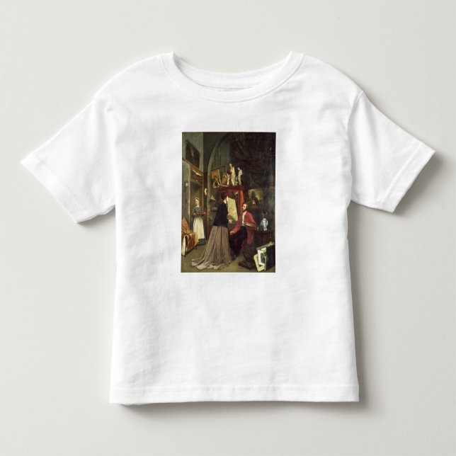 Camiseta De Bebé El estudio del artista (Anverso)