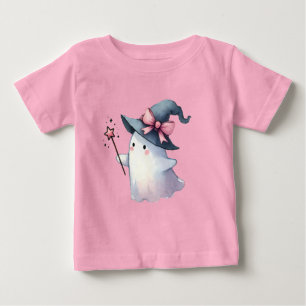 Camiseta De Bebé El fantasma de la acuarela cutánea lanza un hechiz
