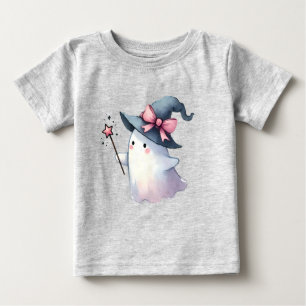 Camiseta De Bebé El fantasma de la acuarela cutánea lanza un hechiz