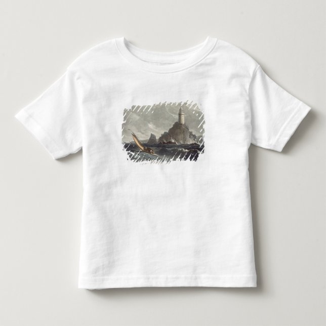 Camiseta De Bebé El faro de los longships de tierras termina, (Anverso)