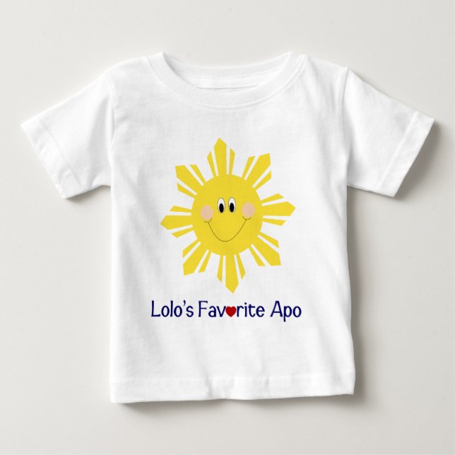 Camiseta De Bebé El favorito Apo de Lolo (Anverso)