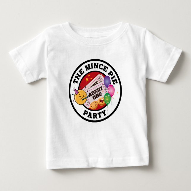 Camiseta De Bebé El Fiesta de Mince Pie - Todos Bienvenidos (Anverso)