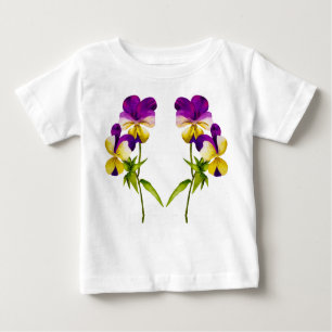Camiseta De Bebé 'El Fiesta Pansy' en un pequeño Tee de Ruffle (I)