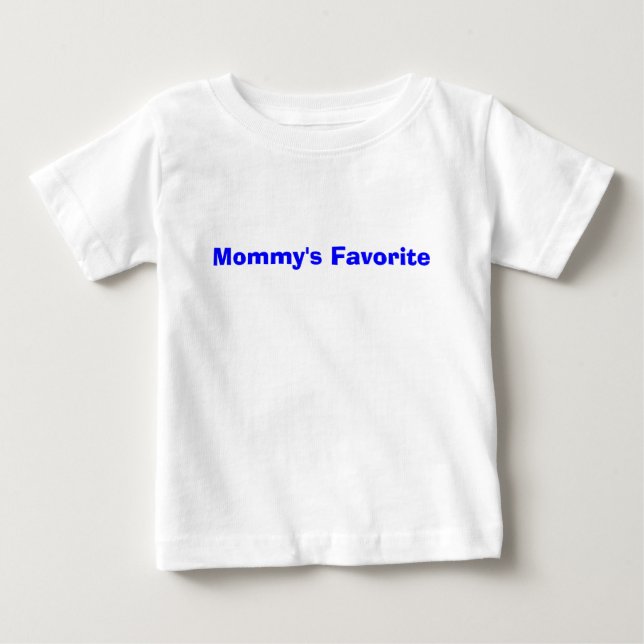 Camiseta De Bebé El frente favorito de mamá (Anverso)